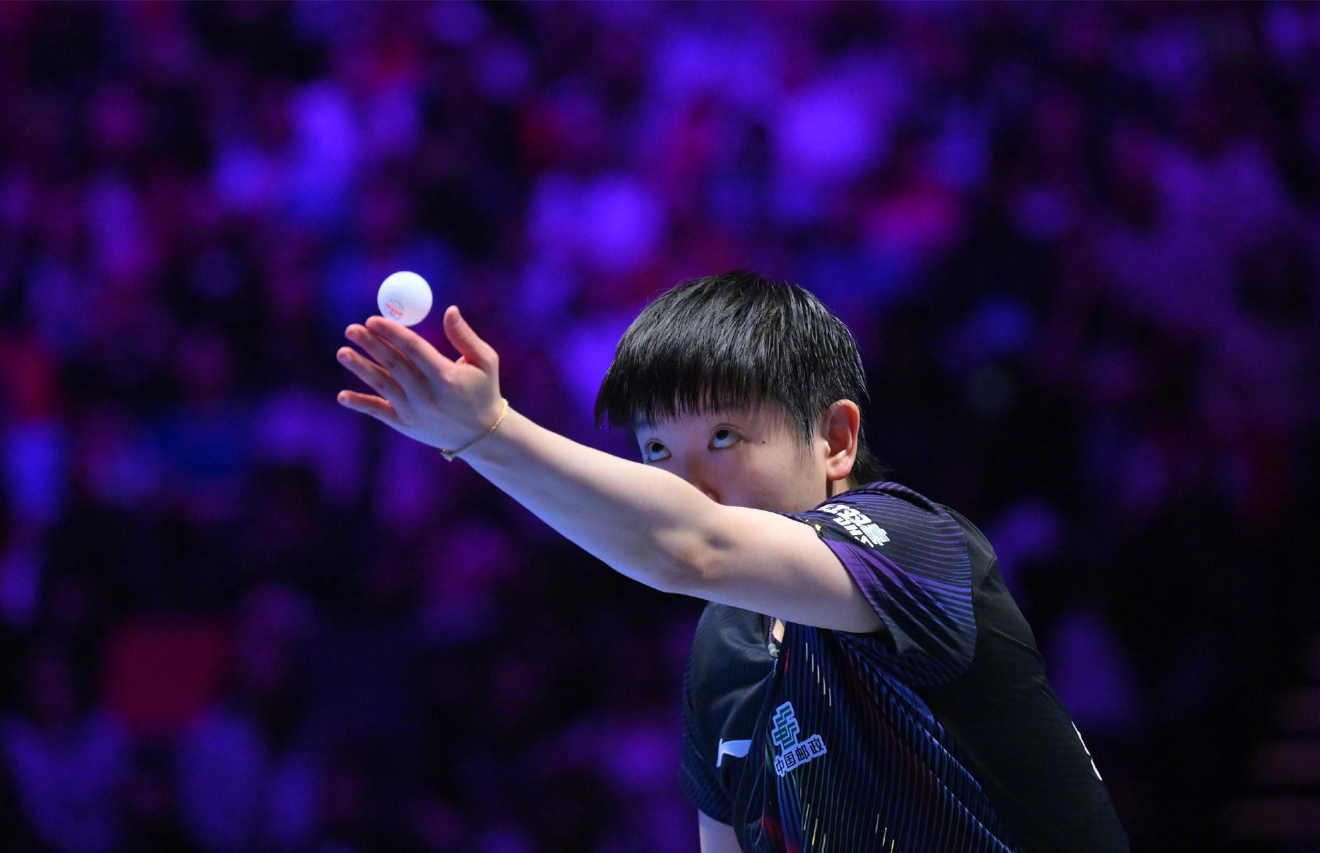 历史第一人！孙颖莎4-1王曼昱夺冠：女单世界杯三连冠创纪录